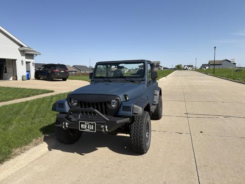 Blue 1997 Jeep Wrangler SE