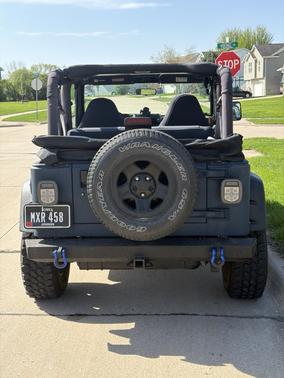 Blue 1997 Jeep Wrangler SE