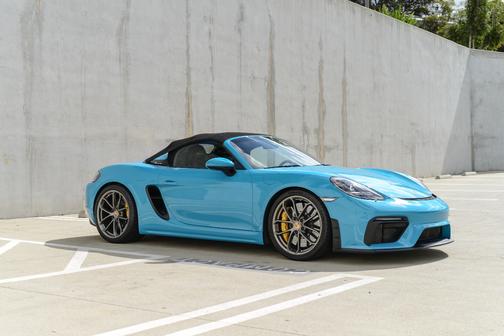 Blue 2020 Porsche 718 Spyder 718 Spyder