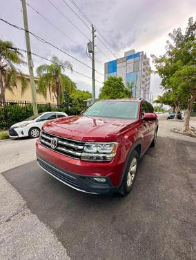 Red 2018 Volkswagen Atlas 3.6L SE w/Technology