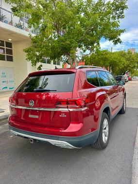 Red 2018 Volkswagen Atlas 3.6L SE w/Technology