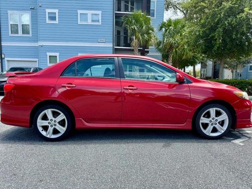 Red 2013 Toyota Corolla S