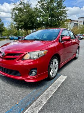 Red 2013 Toyota Corolla S