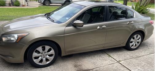 Beige 2009 Honda Accord EX-L
