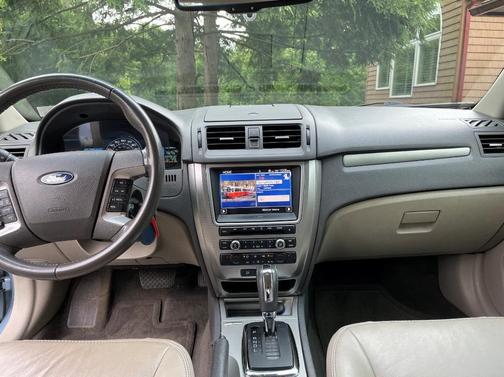 Blue 2011 Ford Fusion Hybrid Base