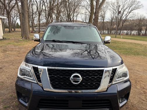 Blue 2019 Nissan Armada Platinum