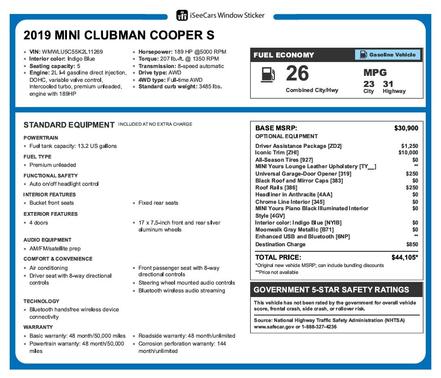 2019 MINI Clubman Cooper S ALL4