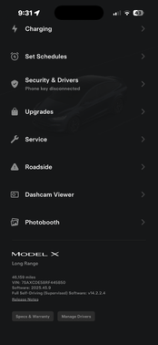Gray 2024 Tesla Model X Long Range