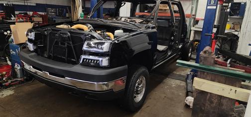 Black 2004 Chevrolet Silverado 2500 LT H/D Crew Cab