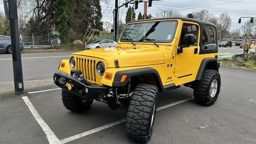 Yellow 2005 Jeep Wrangler X