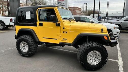 Yellow 2005 Jeep Wrangler X