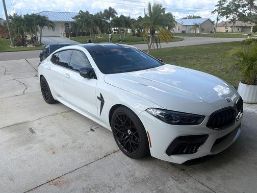 White 2023 BMW M8 Gran Coupe Competition