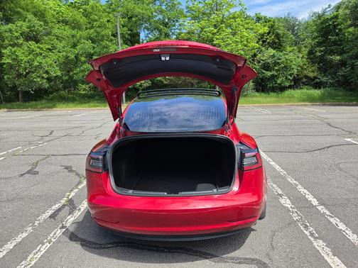 Red 2018 Tesla Model 3 Long Range