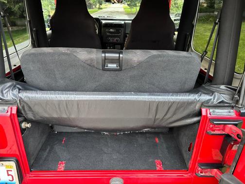Red 2005 Jeep Wrangler Sport