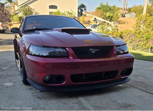 Red 2002 Ford Mustang GT