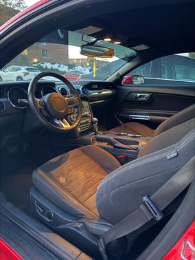 Red 2015 Ford Mustang EcoBoost