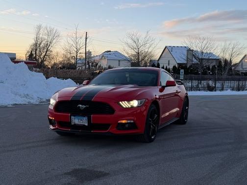 Red 2015 Ford Mustang EcoBoost