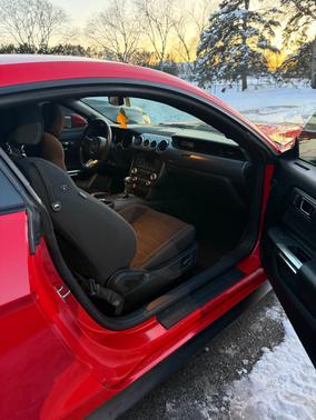 Red 2015 Ford Mustang EcoBoost