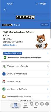 Silver 1996 Mercedes-Benz E-Class E320