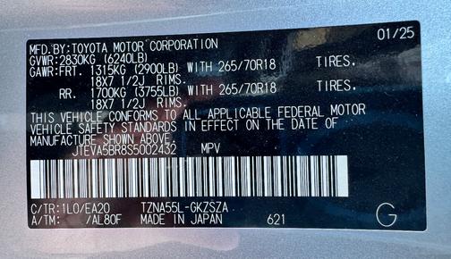 2025 Toyota 4Runner TRD Off Road Premium