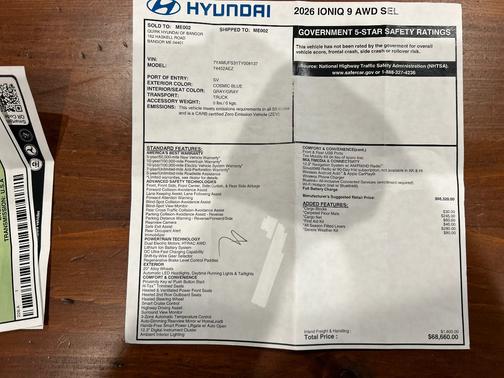 2026 Hyundai IONIQ 9 SEL AWD