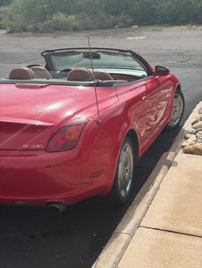 Red 2002 Lexus SC 430 Base