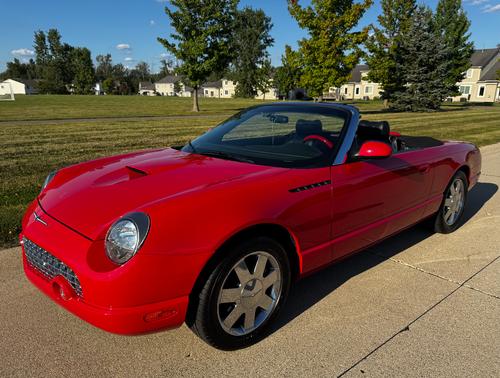 Red 2002 Ford Thunderbird Deluxe
