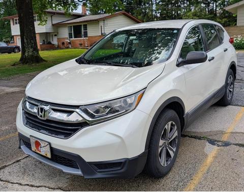White 2018 Honda CR-V LX