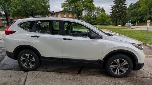 White 2018 Honda CR-V LX