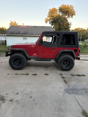 Red 2003 Jeep Wrangler SE