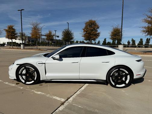 White 2020 Porsche Taycan Taycan Turbo