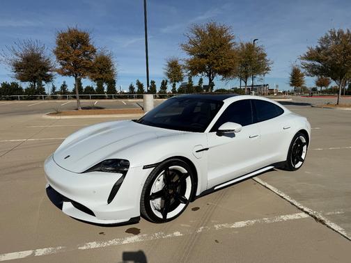 White 2020 Porsche Taycan Taycan Turbo
