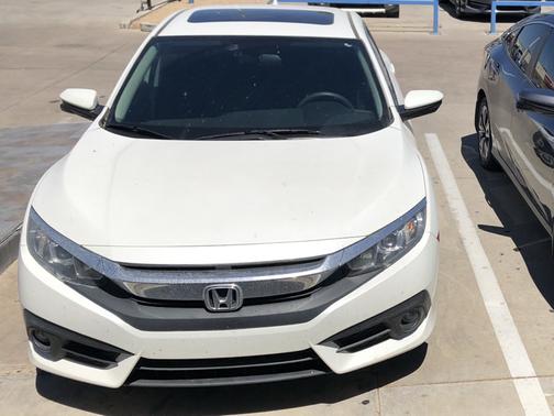 White 2016 Honda Civic EX-T