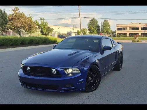 Blue 2014 Ford Mustang GT Premium