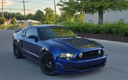 Blue 2014 Ford Mustang GT Premium