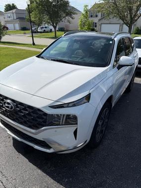White 2023 Hyundai SANTA FE Calligraphy
