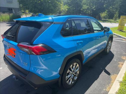 Blue 2019 Toyota RAV4 XLE Premium
