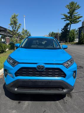 Blue 2019 Toyota RAV4 XLE Premium