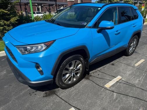 Blue 2019 Toyota RAV4 XLE Premium