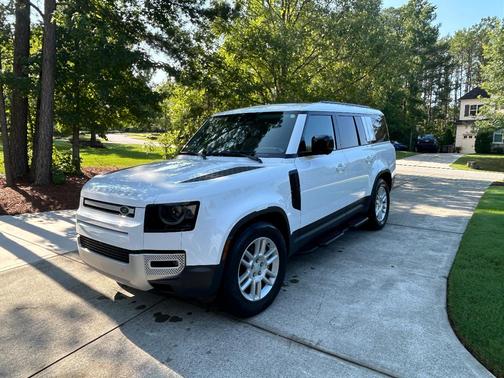 White 2025 Land Rover Defender 130 P300 S