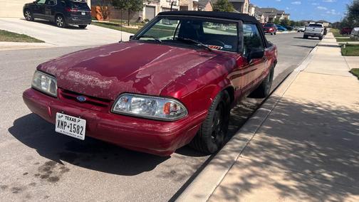 Red 1993 Ford Mustang LX 5.0L