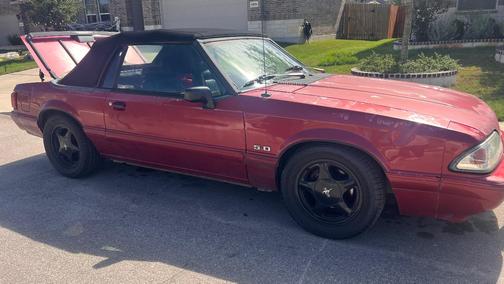 Red 1993 Ford Mustang LX 5.0L