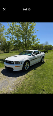 White 2008 Ford Mustang GT