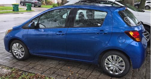 Blue 2016 Toyota Yaris L