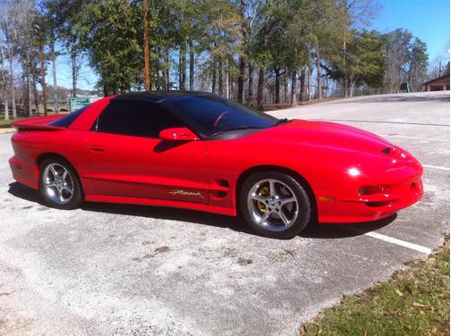 Red 2002 Pontiac Firebird Trans Am