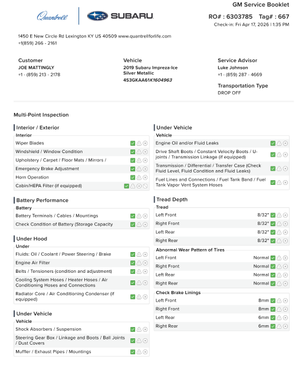 Silver 2019 Subaru Impreza 2.0i