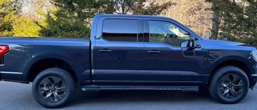 Gray 2022 Ford F-150 Lightning LARIAT
