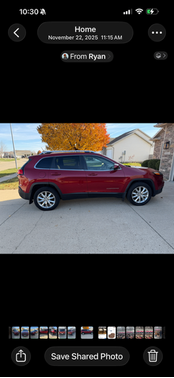 Red 2015 Jeep Cherokee Limited
