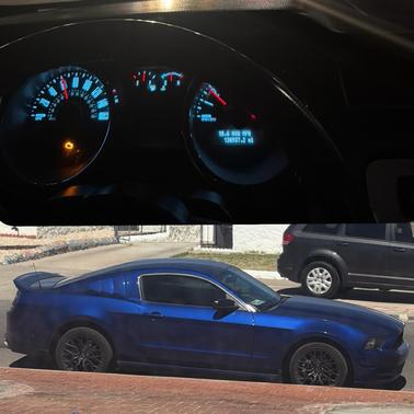 Blue 2014 Ford Mustang V6 Premium
