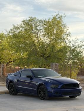 Blue 2014 Ford Mustang V6 Premium